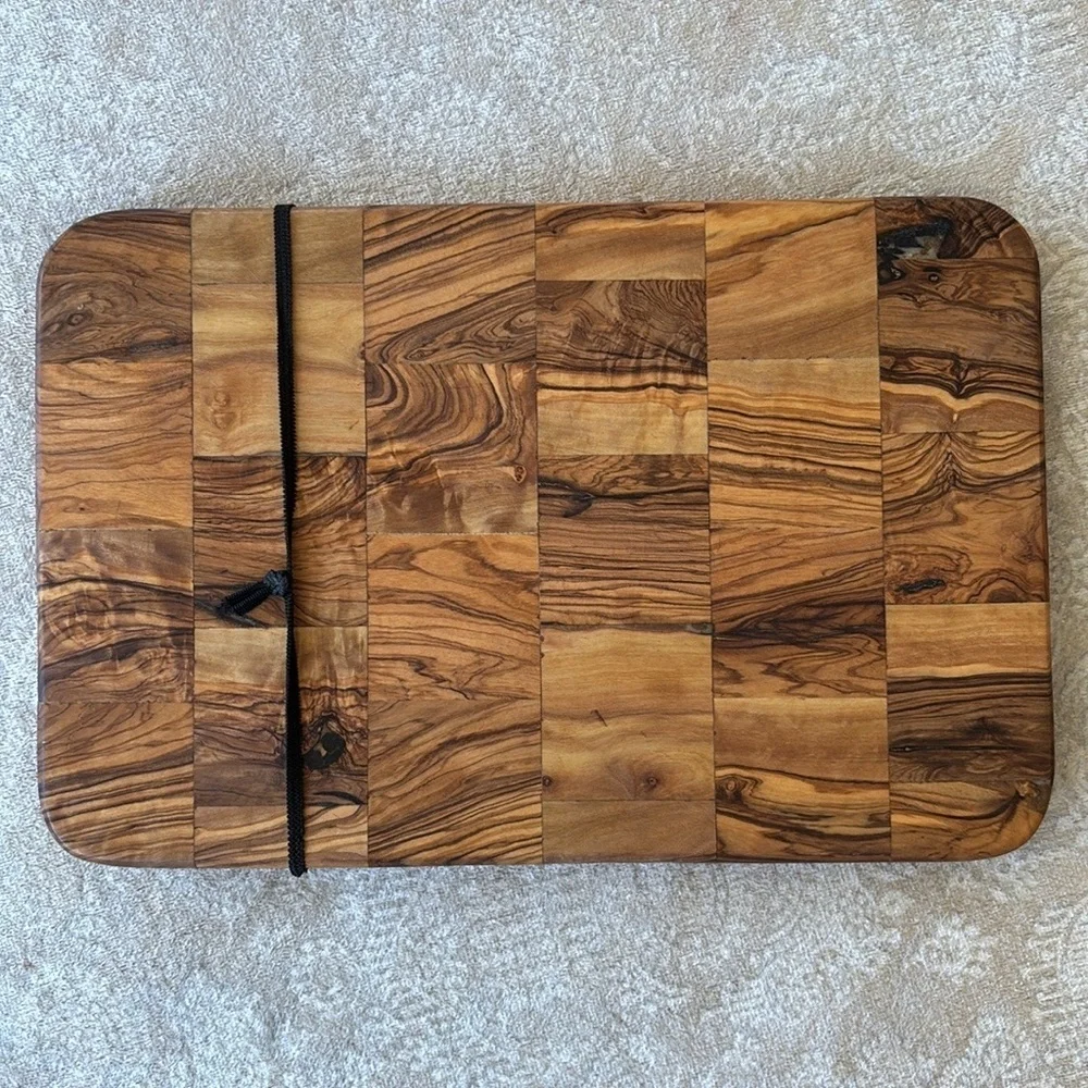 Brand New Olivewood Mosaic Cutting Board Charcuterie Mini Artisanal Housewarming
